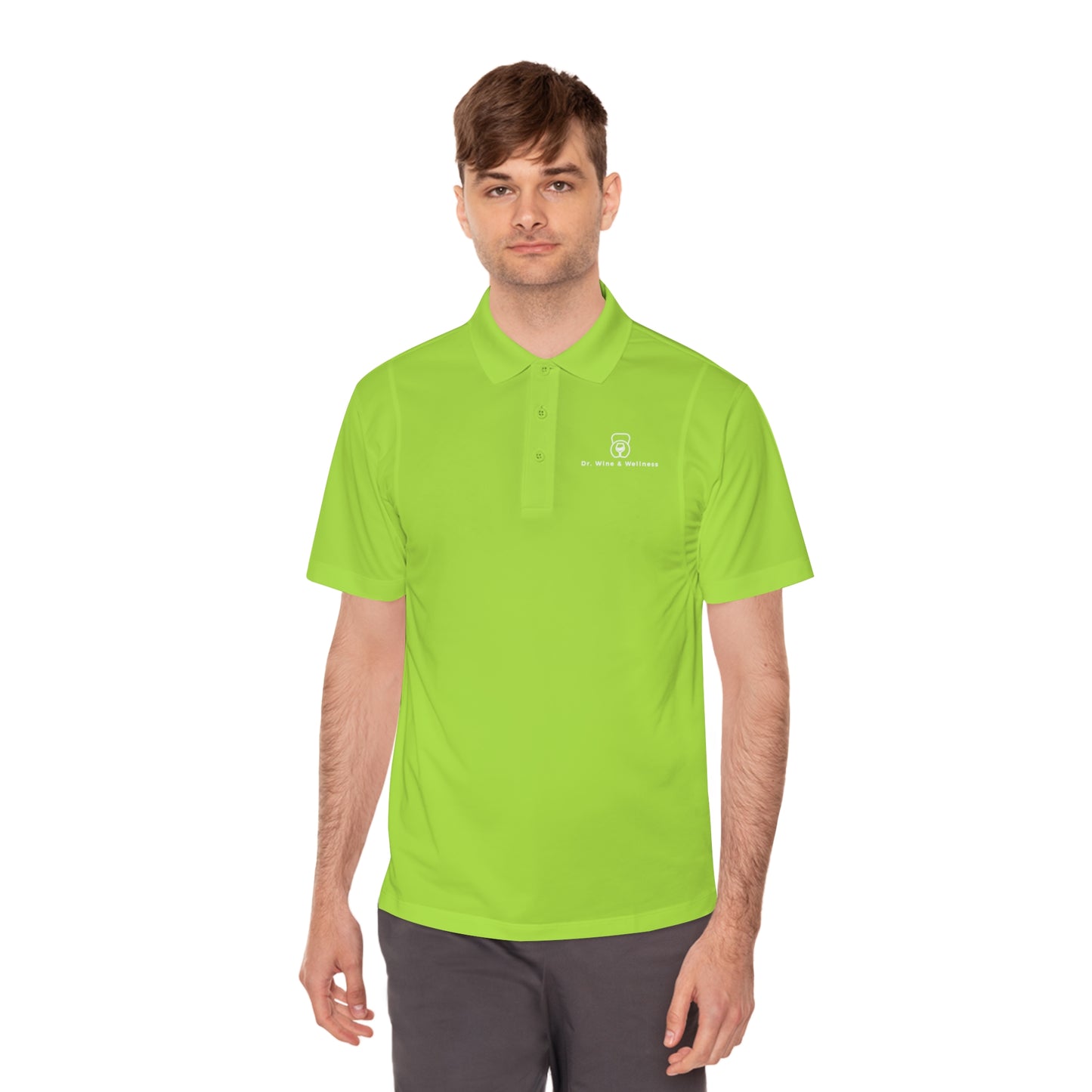 Dr. Wine and Wellness Men's Sport Polo Shirt