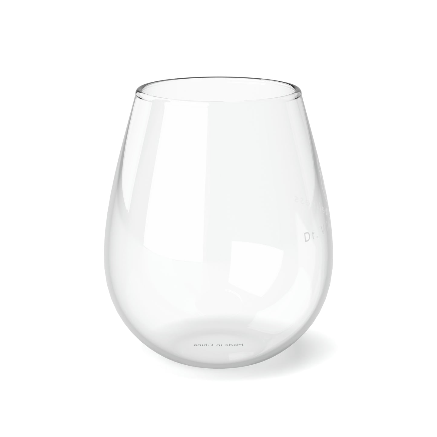 Dr. Wine and Wellness, Stemless Wine Glass, 11.75oz