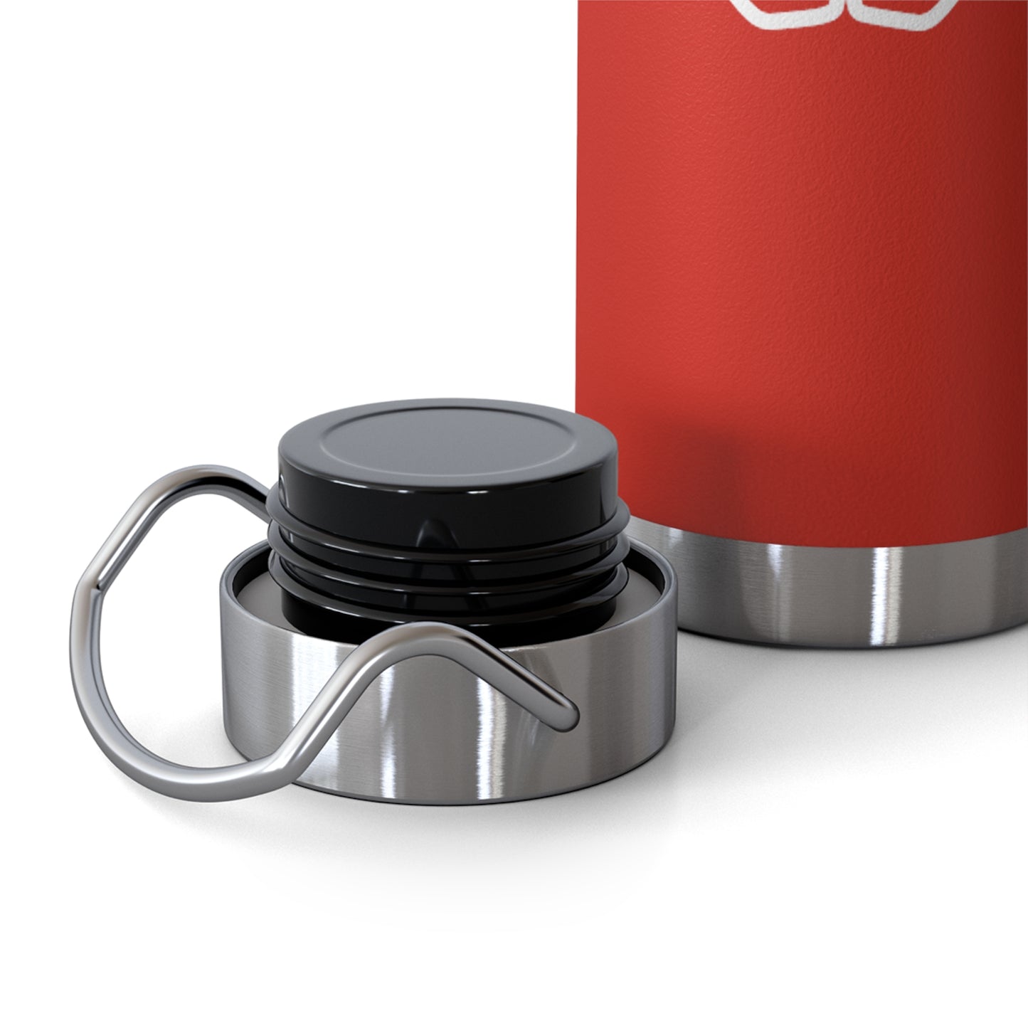 Dr. Wine and Wellness Logo, Copper Vacuum Insulated Bottle, 22oz