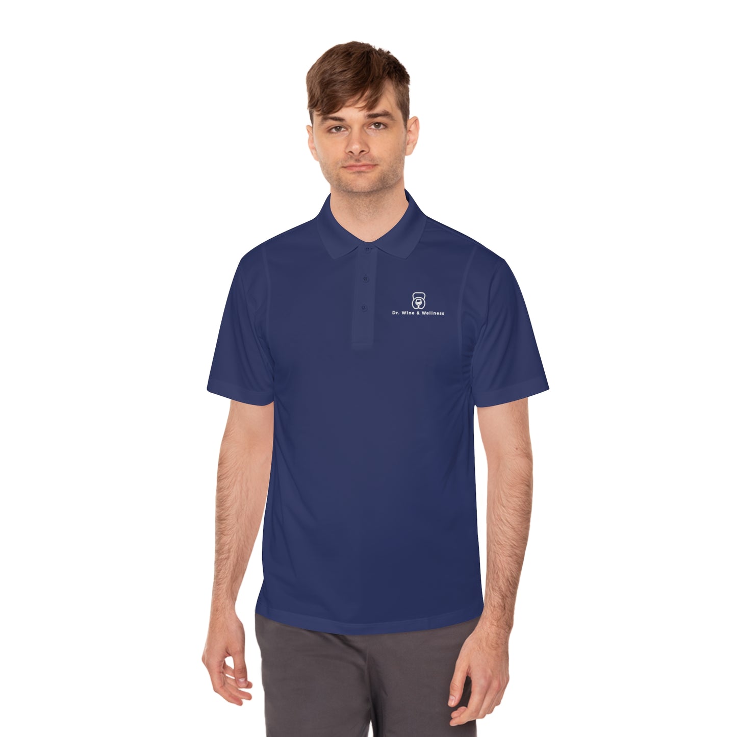 Dr. Wine and Wellness Men's Sport Polo Shirt