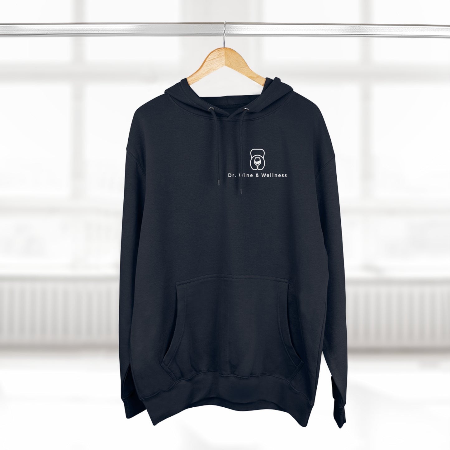 Wine Goes In, Wisdom Comes Out, Unisex Premium Pullover Hoodie