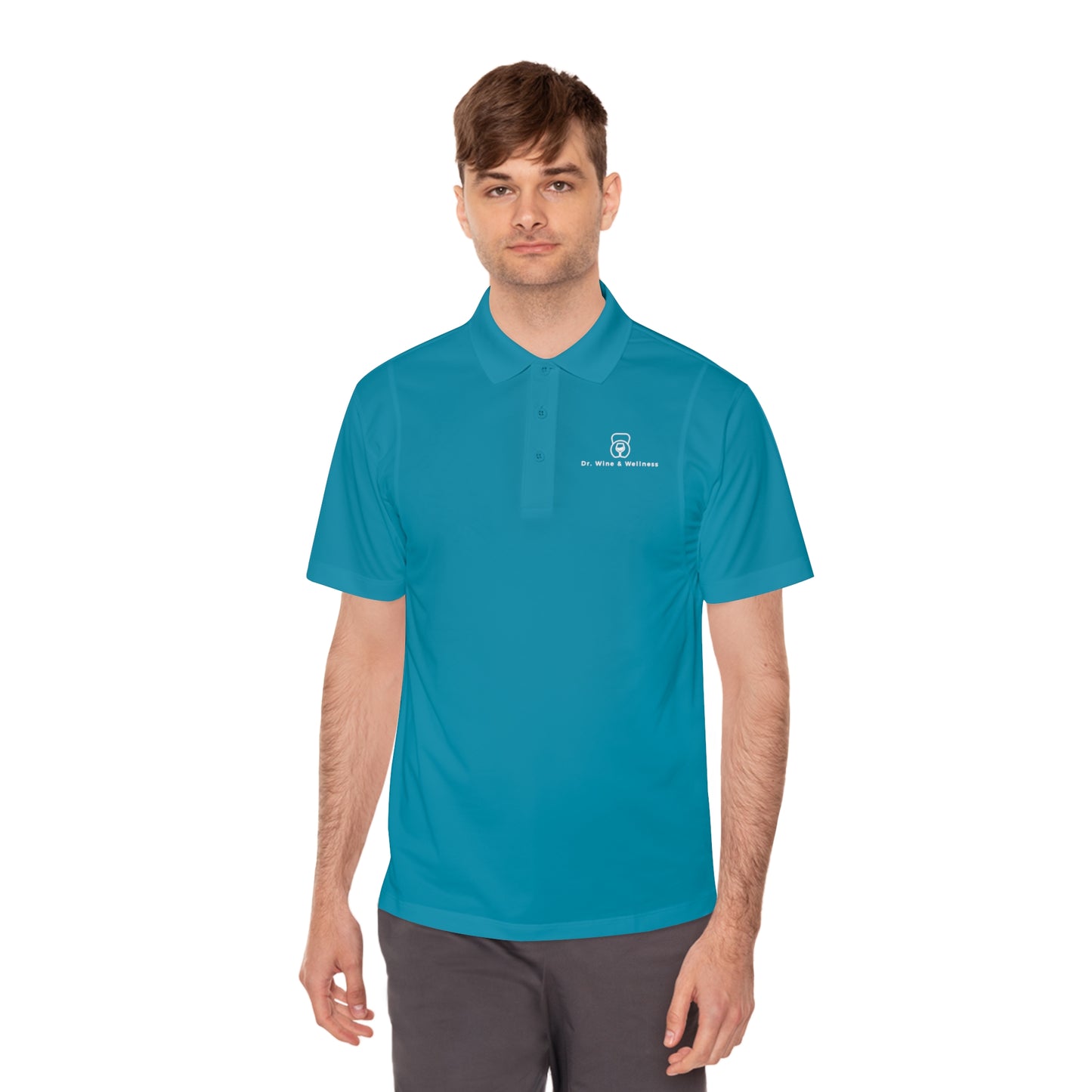 Dr. Wine and Wellness Men's Sport Polo Shirt
