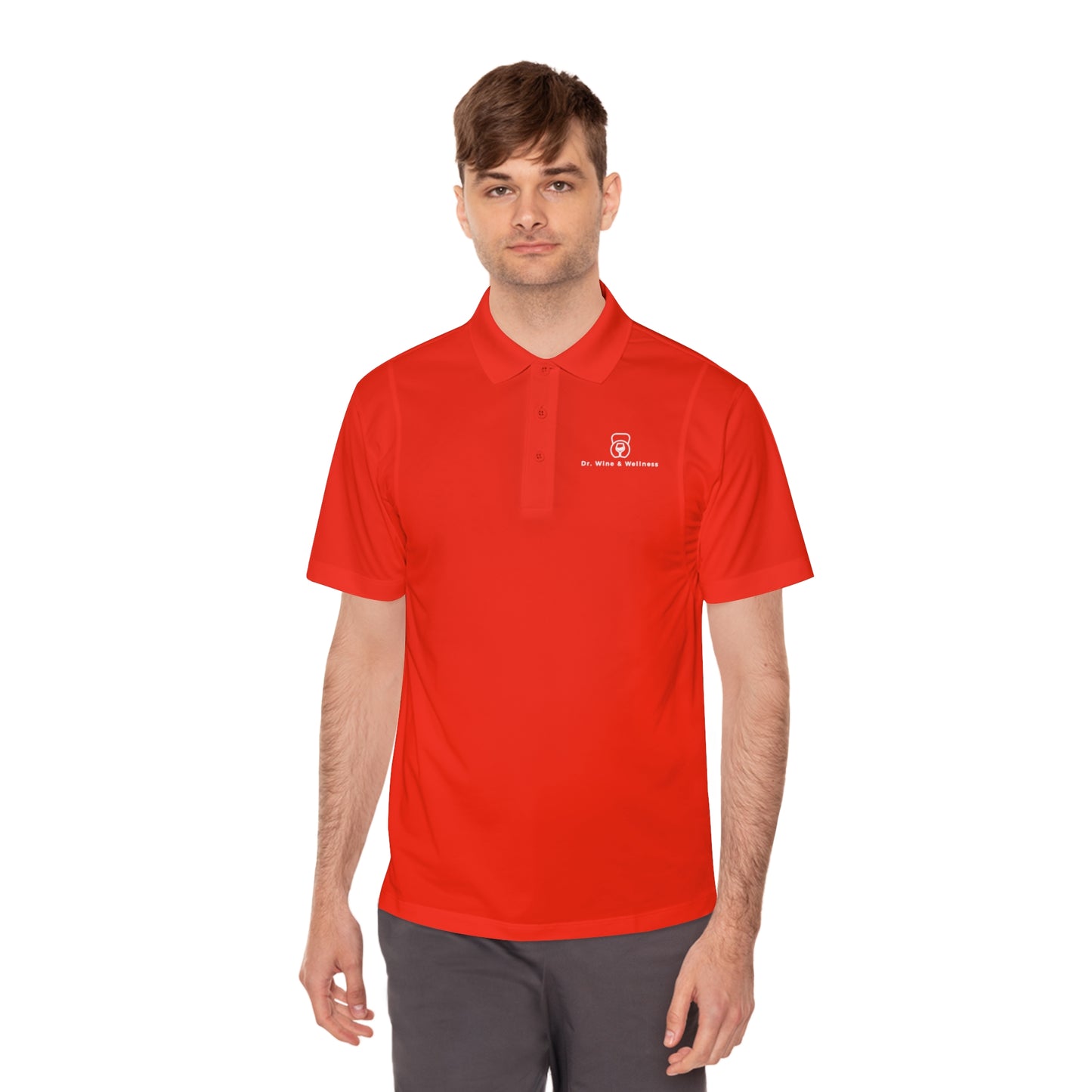Dr. Wine and Wellness Men's Sport Polo Shirt