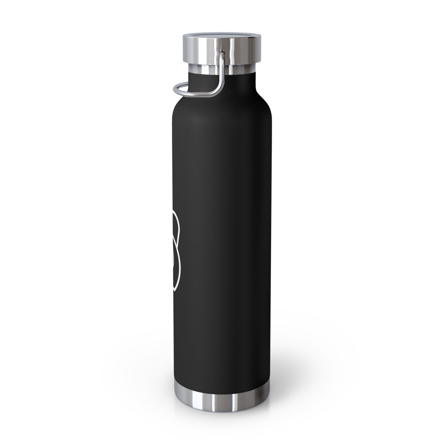 Dr. Wine and Wellness Logo, Copper Vacuum Insulated Bottle, 22oz