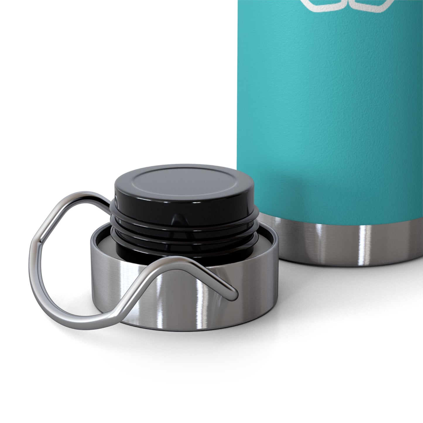 Dr. Wine and Wellness Logo, Copper Vacuum Insulated Bottle, 22oz