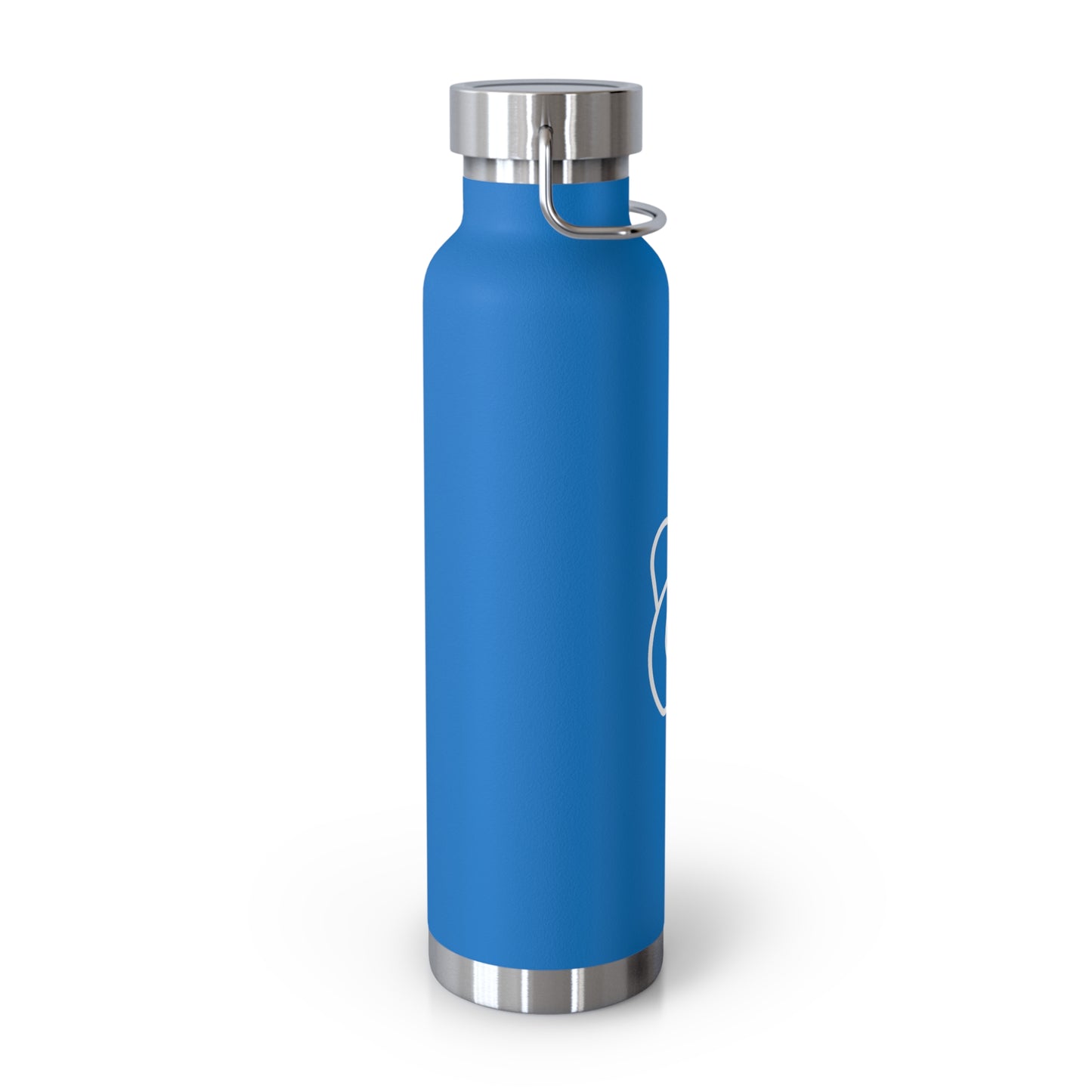 Dr. Wine and Wellness Logo, Copper Vacuum Insulated Bottle, 22oz