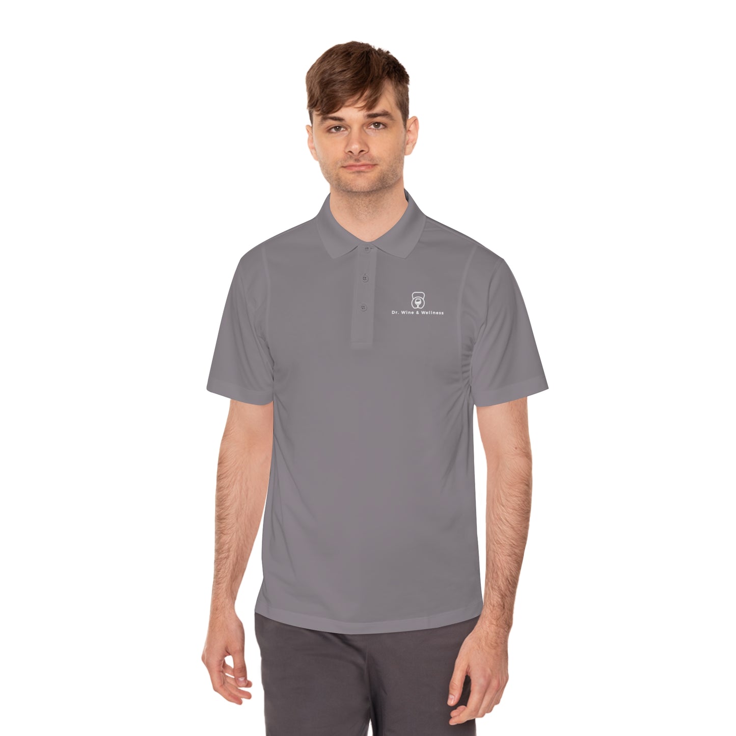 Dr. Wine and Wellness Men's Sport Polo Shirt