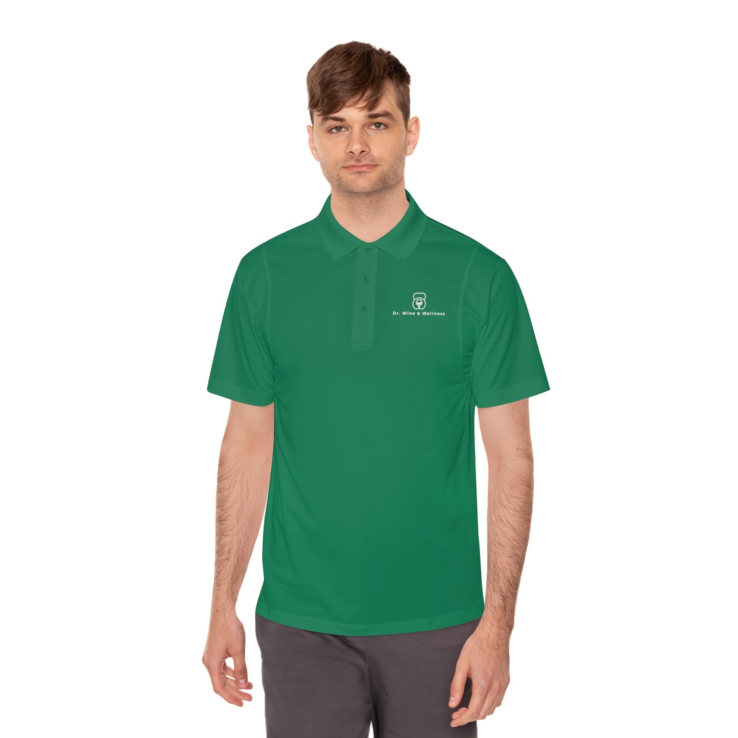 Dr. Wine and Wellness Men's Sport Polo Shirt