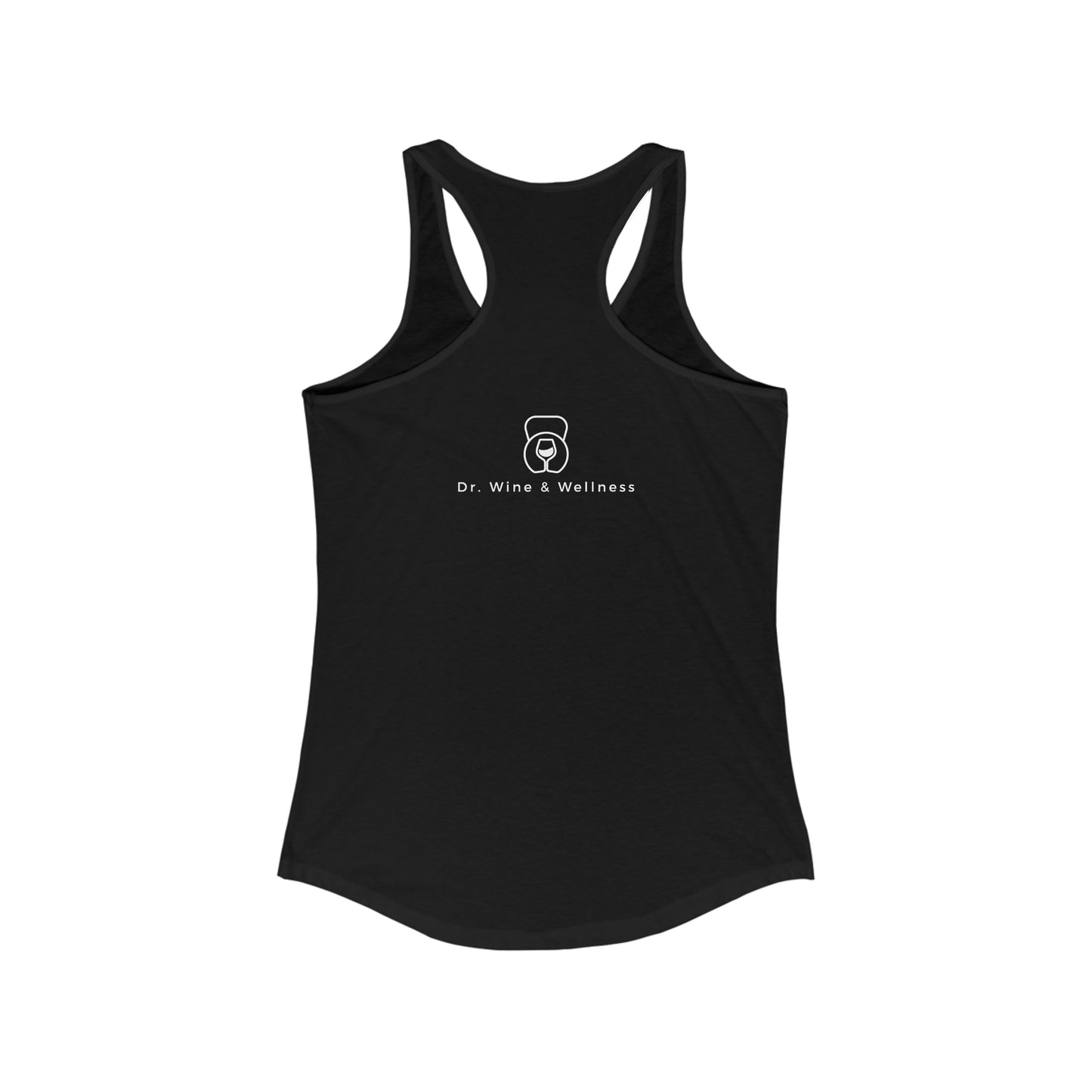 Wine Goes In, Wisdom Comes Out, Women's Racerback Tank