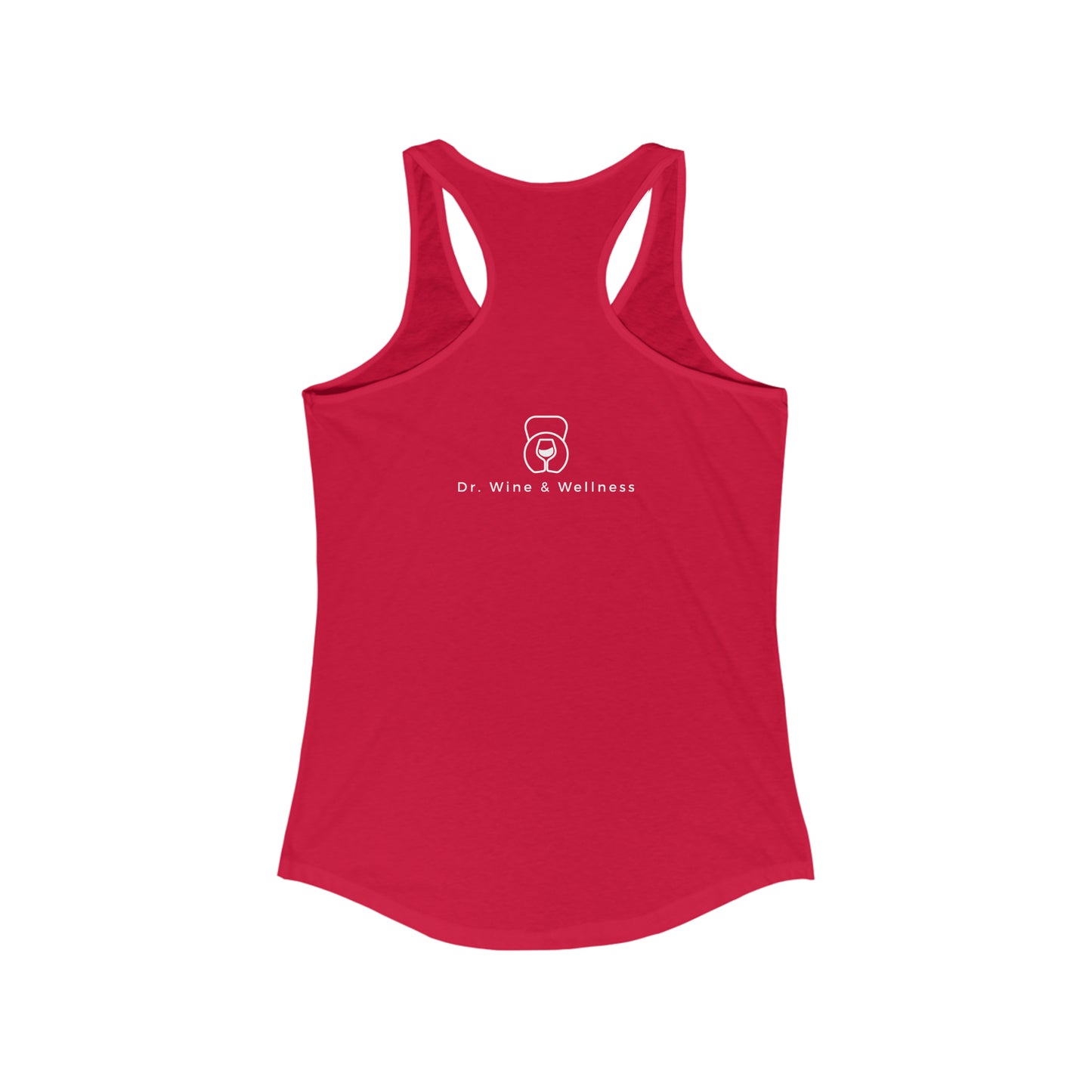 Wine Goes In, Wisdom Comes Out, Women's Racerback Tank