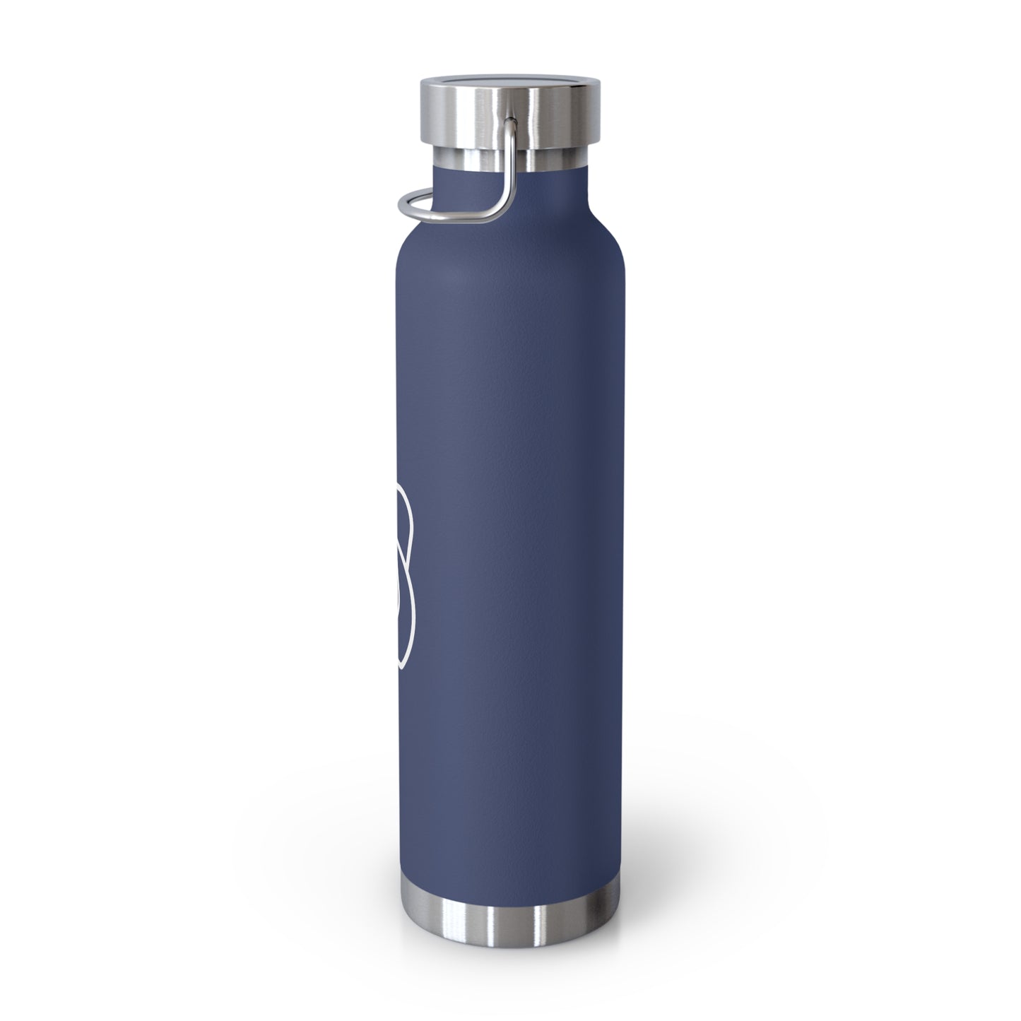 Dr. Wine and Wellness Logo, Copper Vacuum Insulated Bottle, 22oz