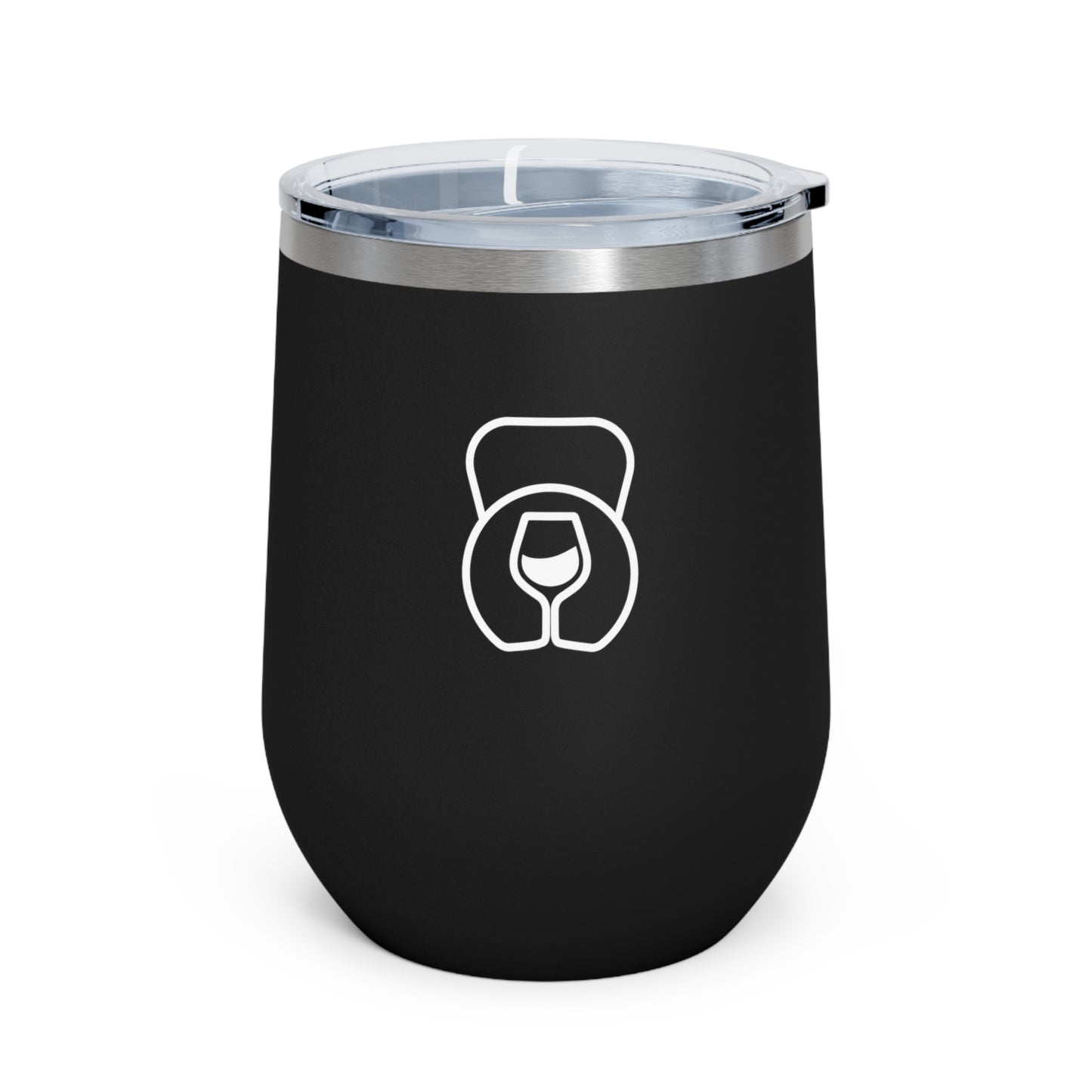 Dr. Wine and Wellness Logo, Insulated Wine Tumbler, 12 oz