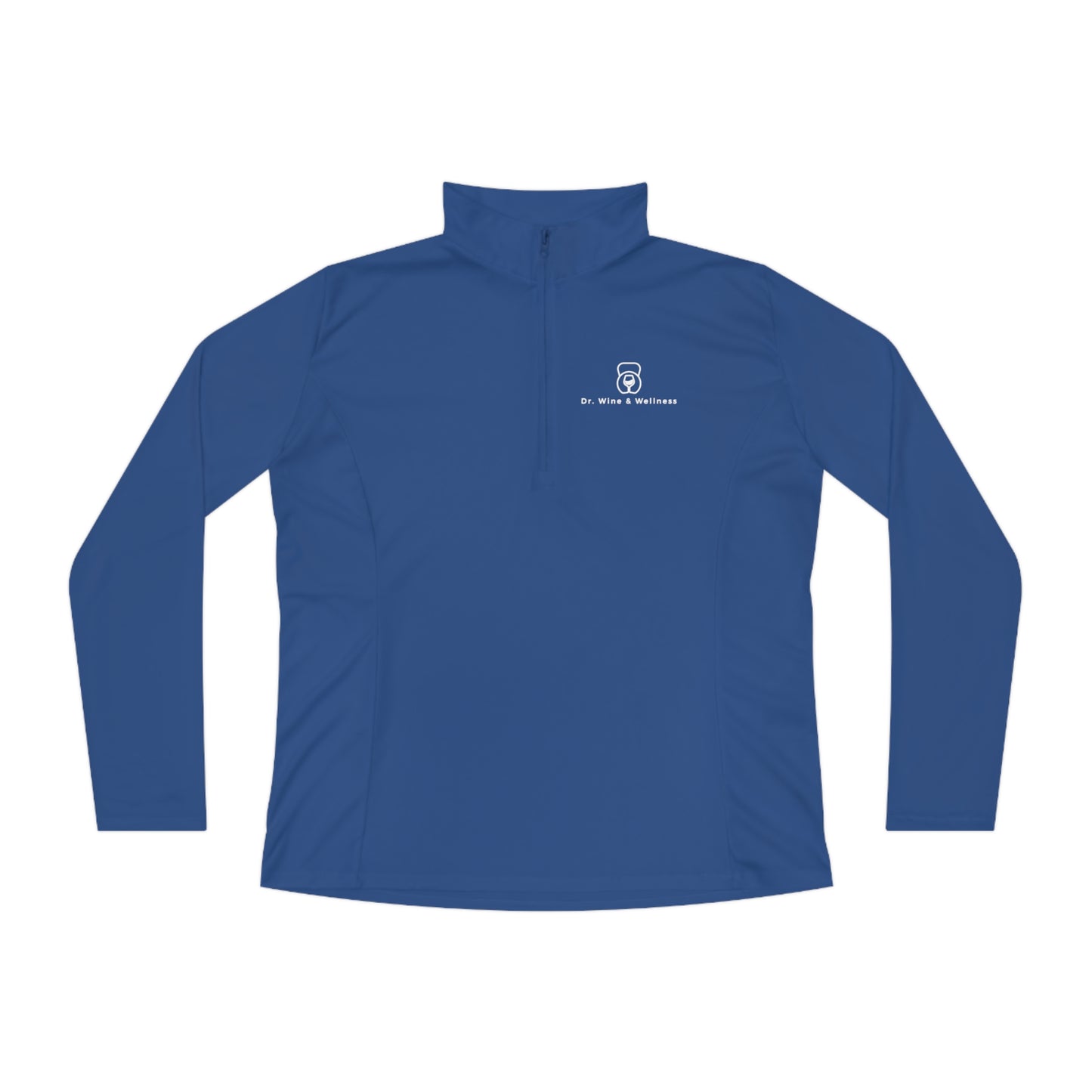 Wine Goes In, Wisdom Comes Out Ladies Quarter-Zip Pullover