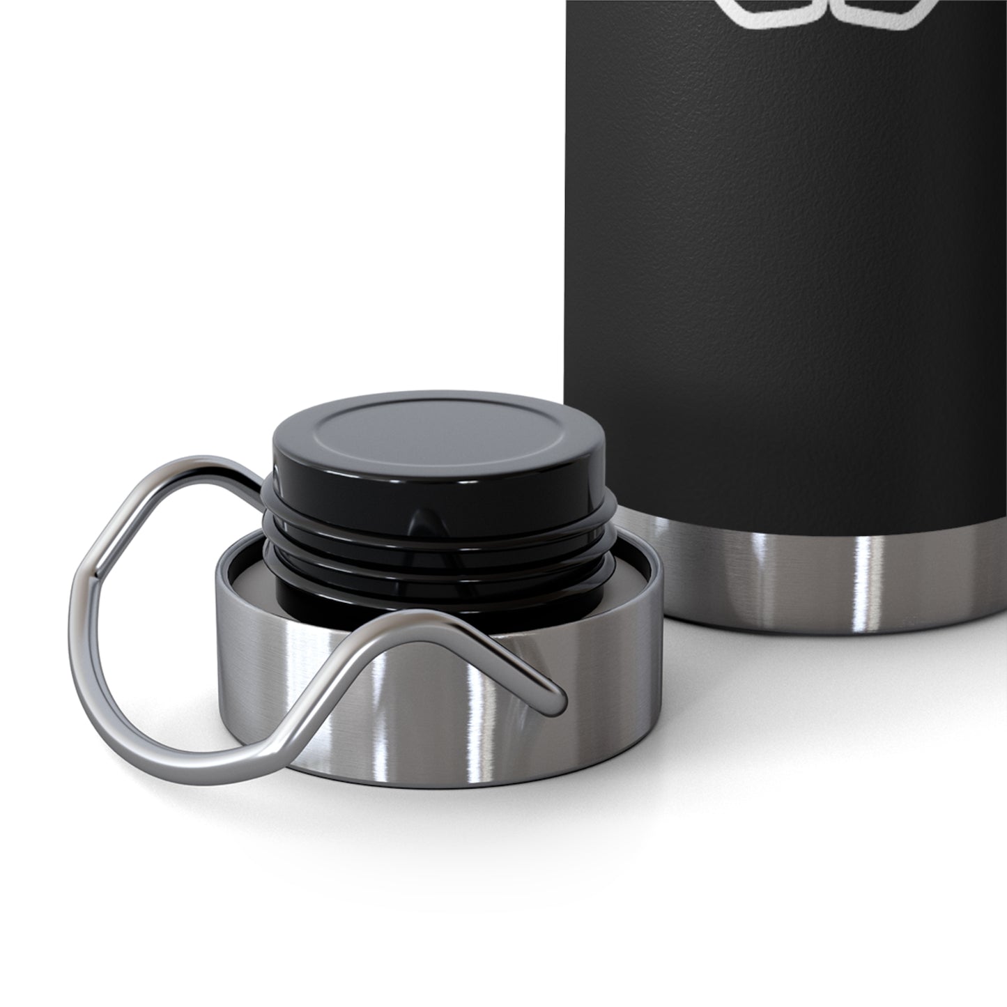 Dr. Wine and Wellness Logo, Copper Vacuum Insulated Bottle, 22oz