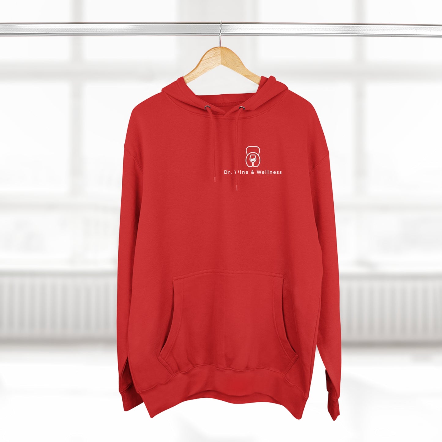 Wine Goes In, Wisdom Comes Out, Unisex Premium Pullover Hoodie