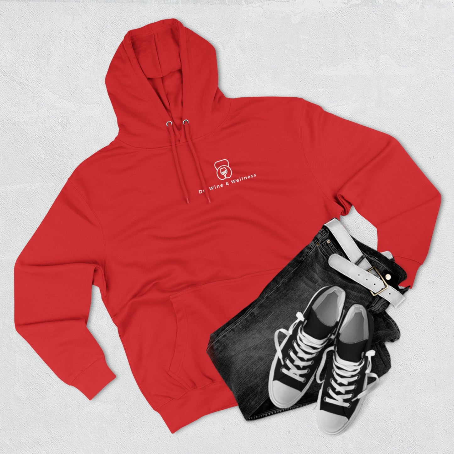 Wine Goes In, Wisdom Comes Out, Unisex Premium Pullover Hoodie