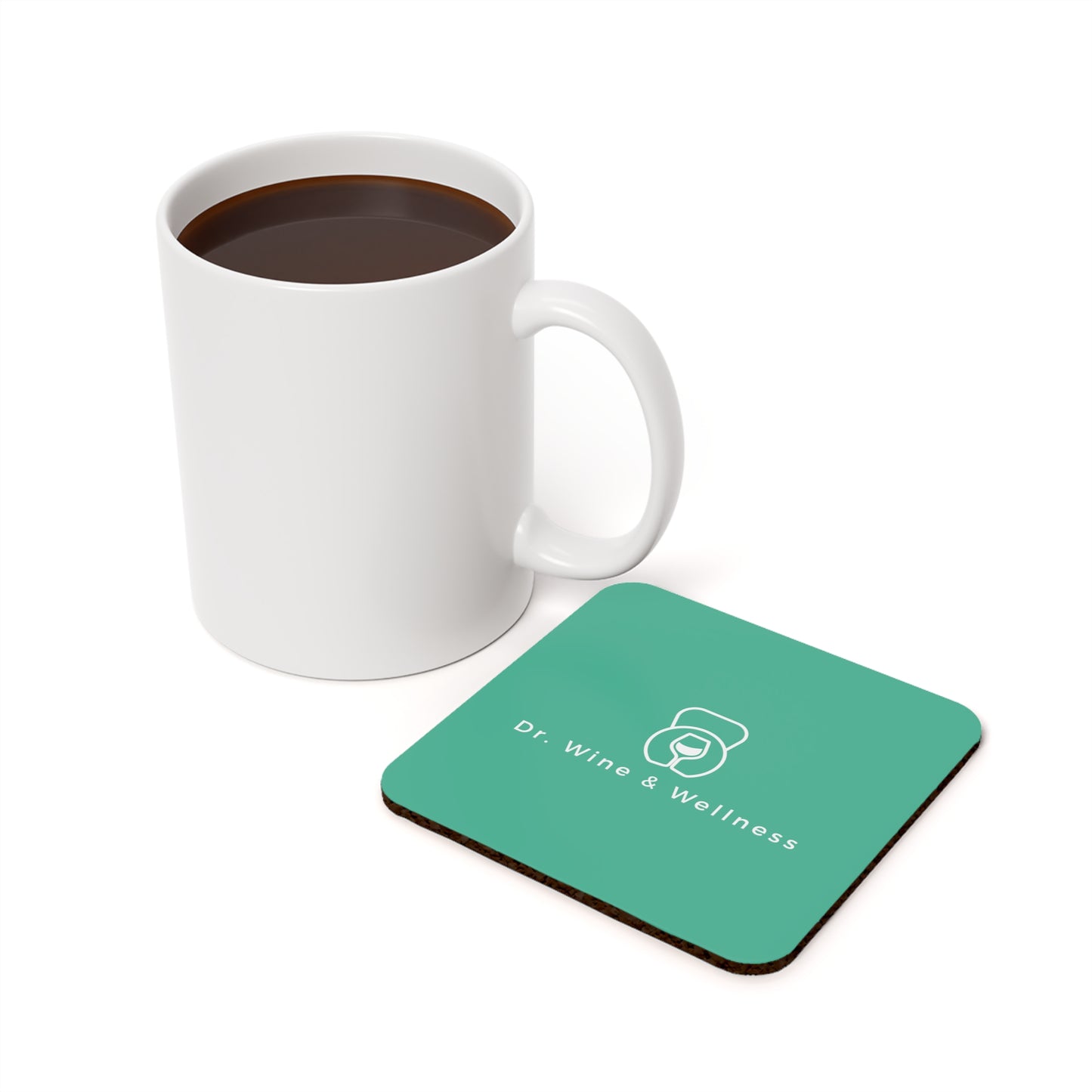 Dr. Wine and Wellness Cork Back Coaster