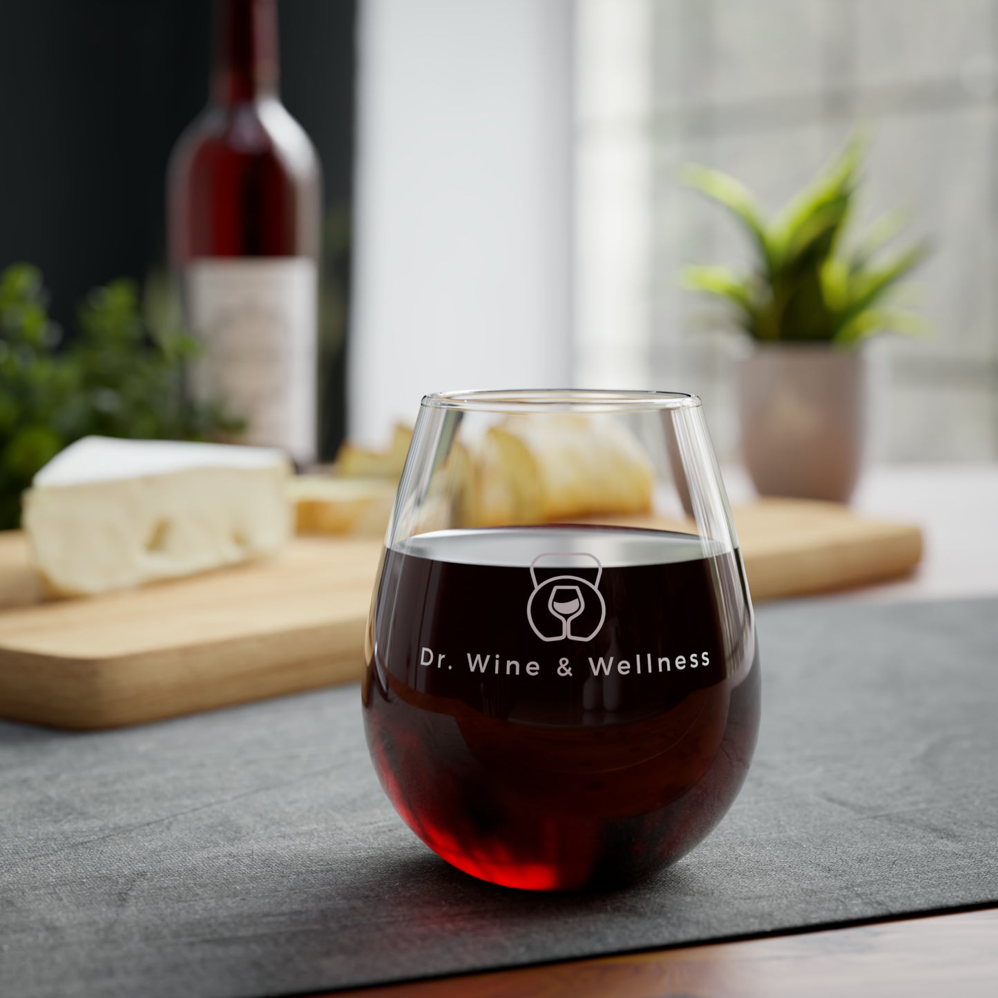 Dr. Wine and Wellness, Stemless Wine Glass, 11.75oz