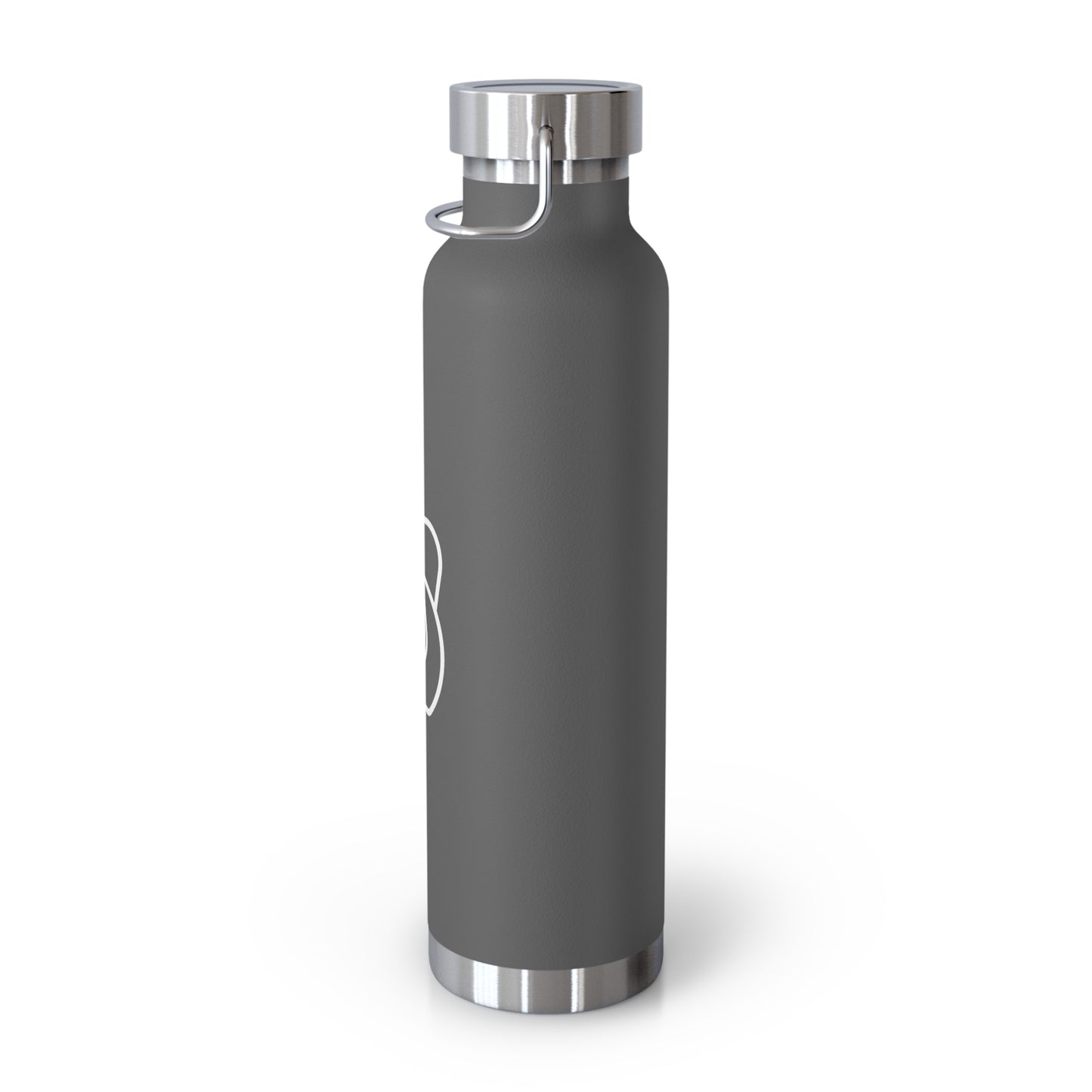 Dr. Wine and Wellness Logo, Copper Vacuum Insulated Bottle, 22oz