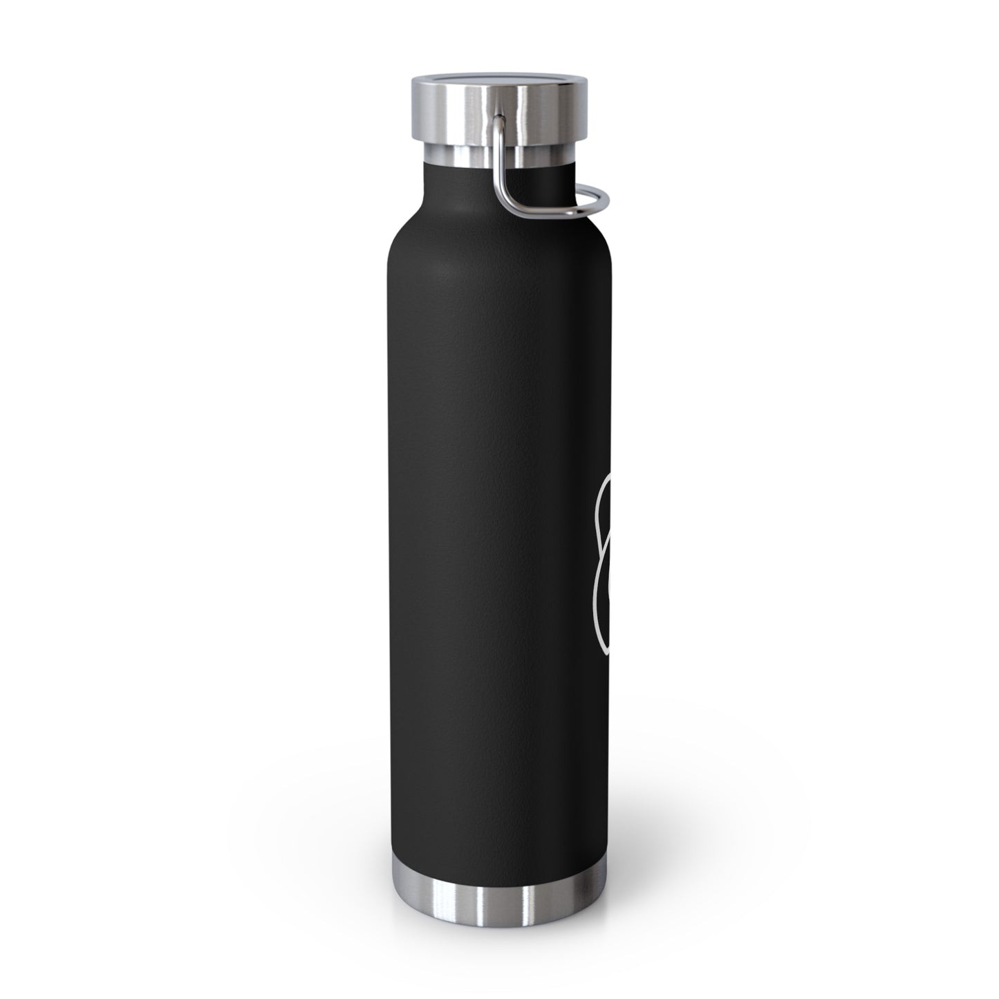 Dr. Wine and Wellness Logo, Copper Vacuum Insulated Bottle, 22oz
