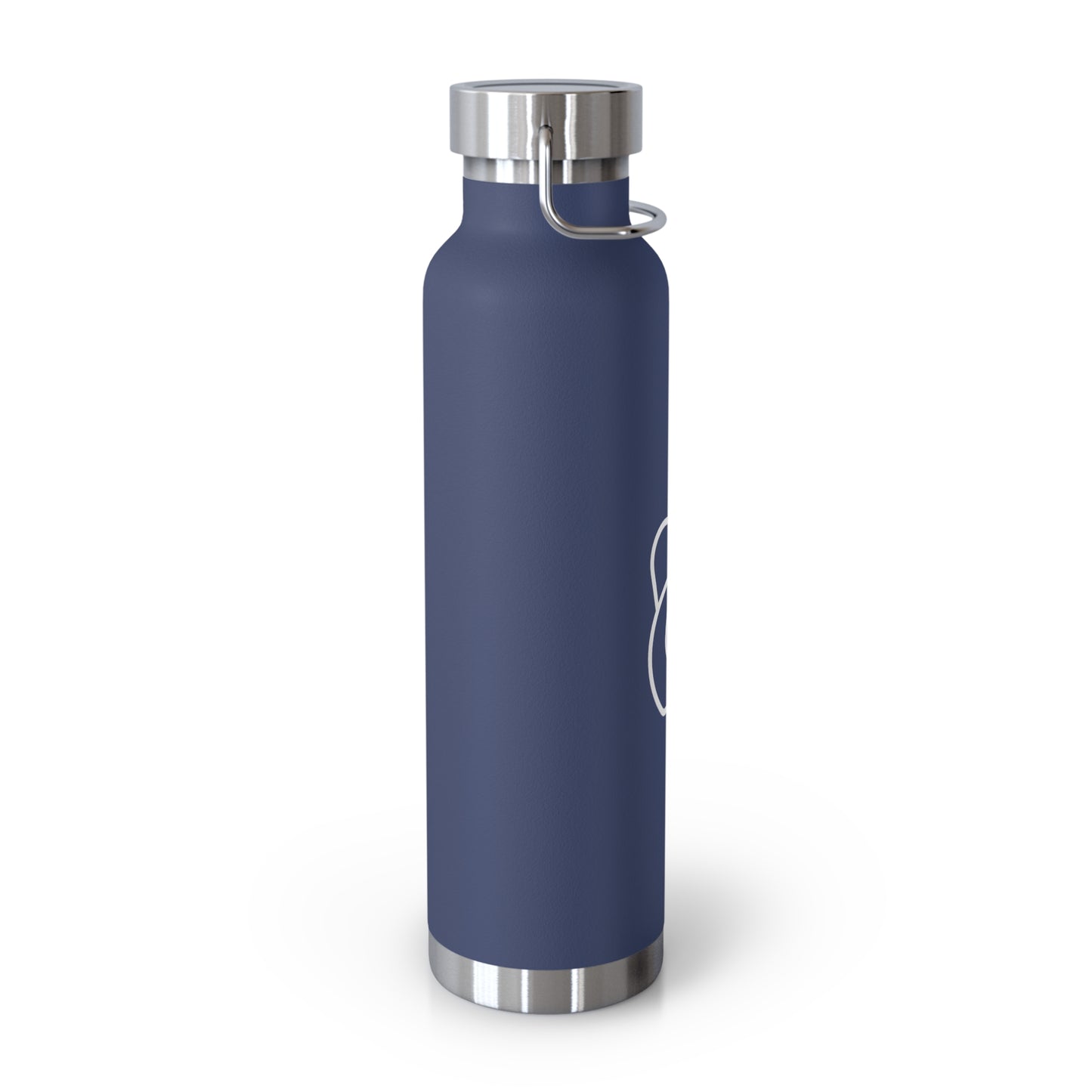 Dr. Wine and Wellness Logo, Copper Vacuum Insulated Bottle, 22oz