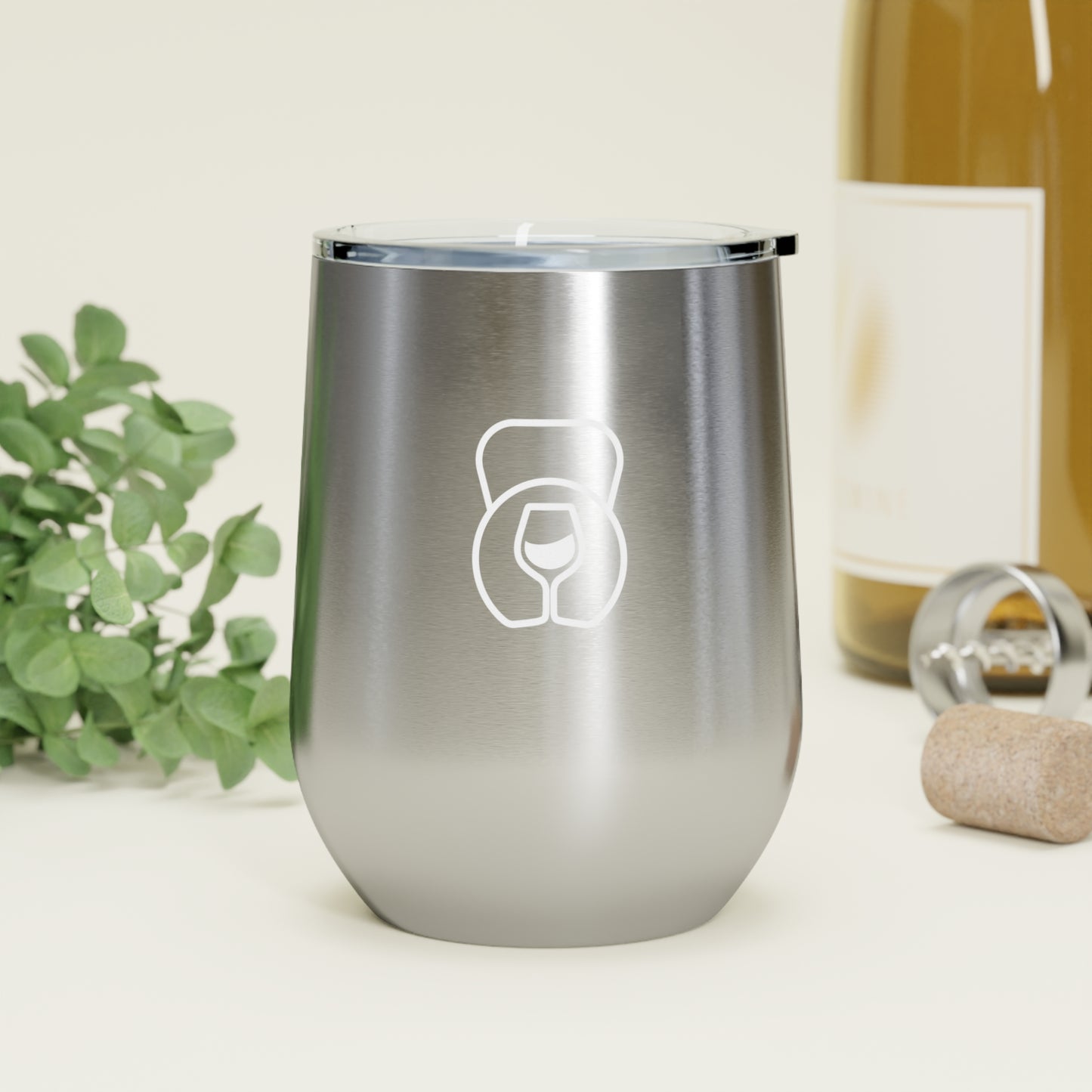 Dr. Wine and Wellness Logo, Insulated Wine Tumbler, 12 oz