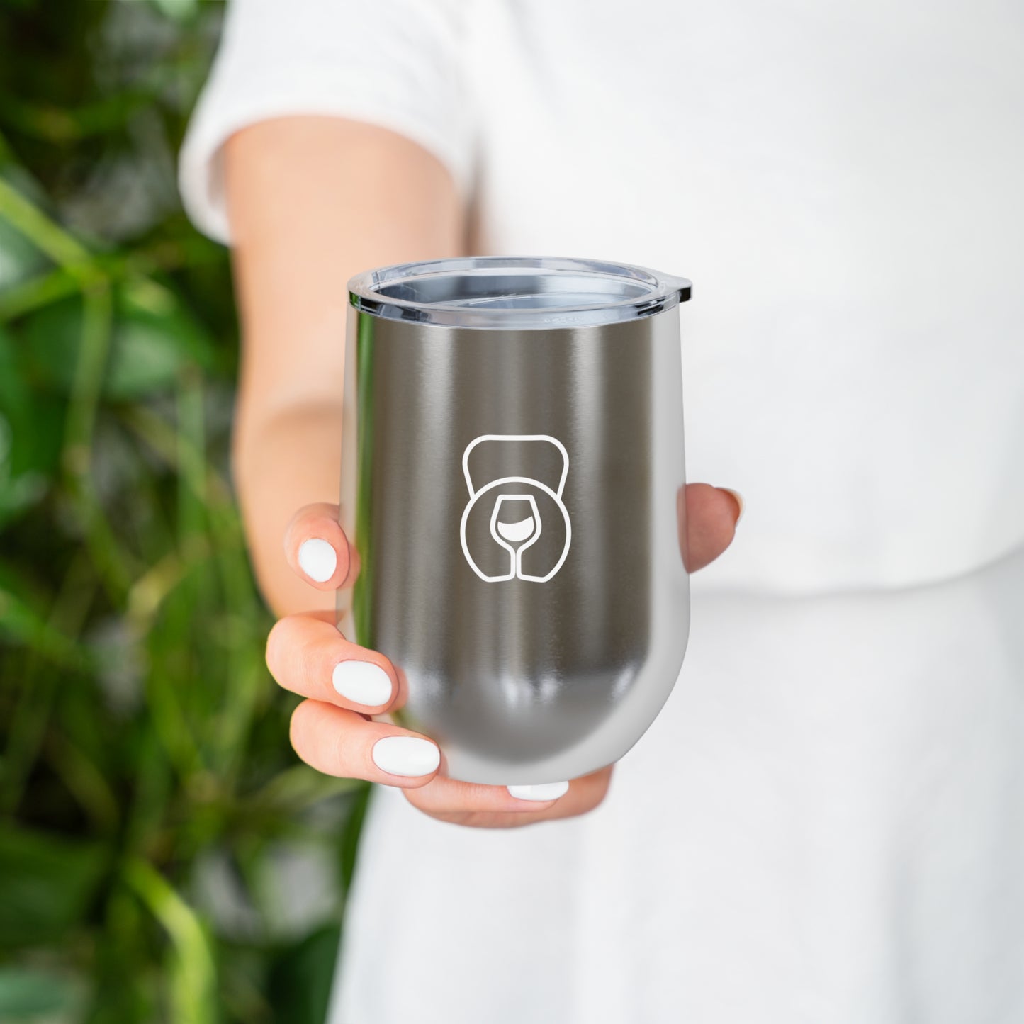 Dr. Wine and Wellness Logo, Insulated Wine Tumbler, 12 oz