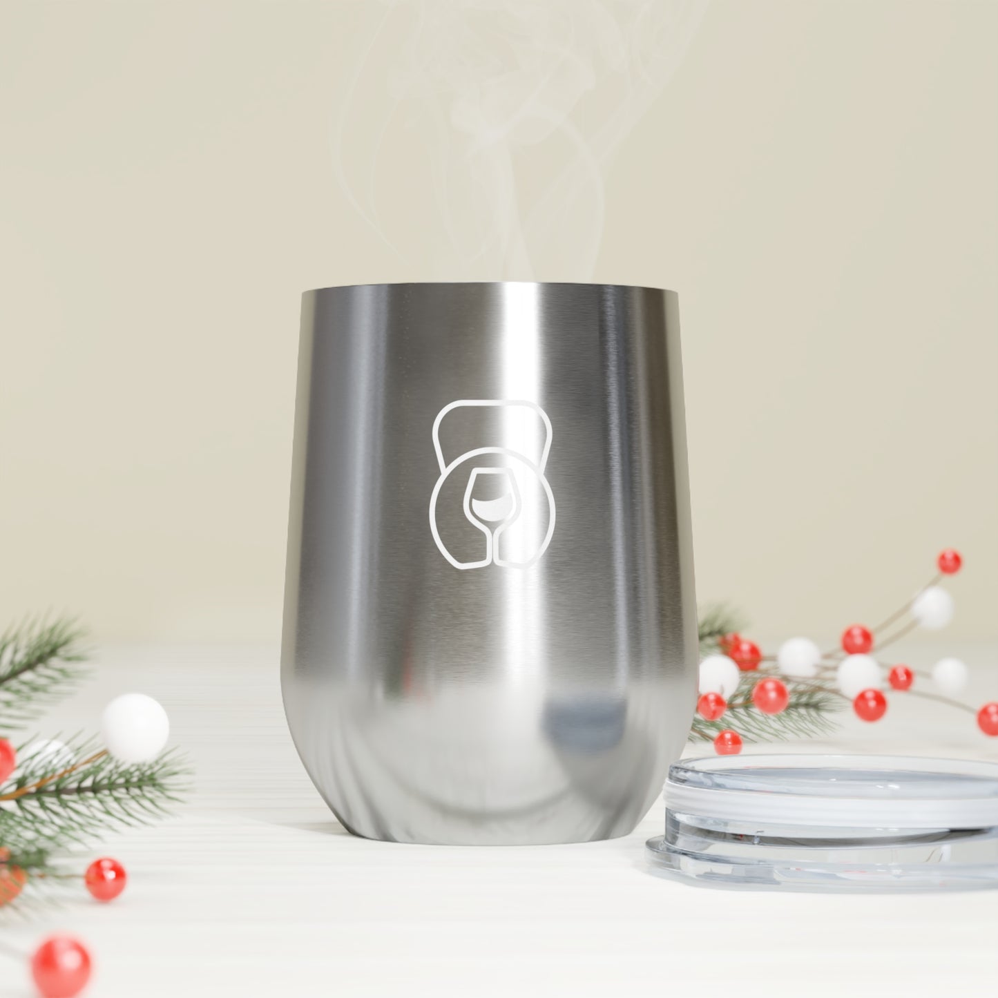 Dr. Wine and Wellness Logo, Insulated Wine Tumbler, 12 oz