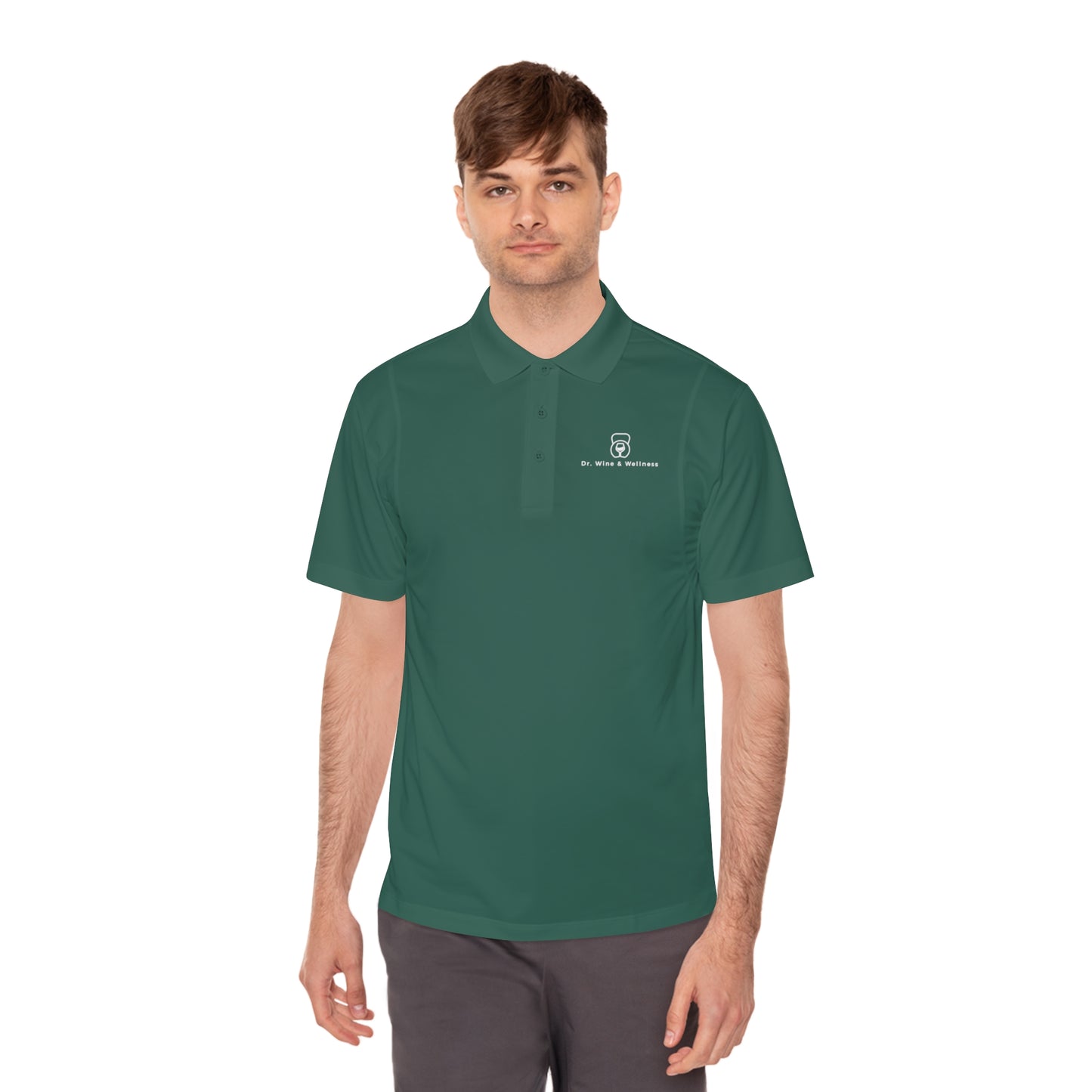 Dr. Wine and Wellness Men's Sport Polo Shirt