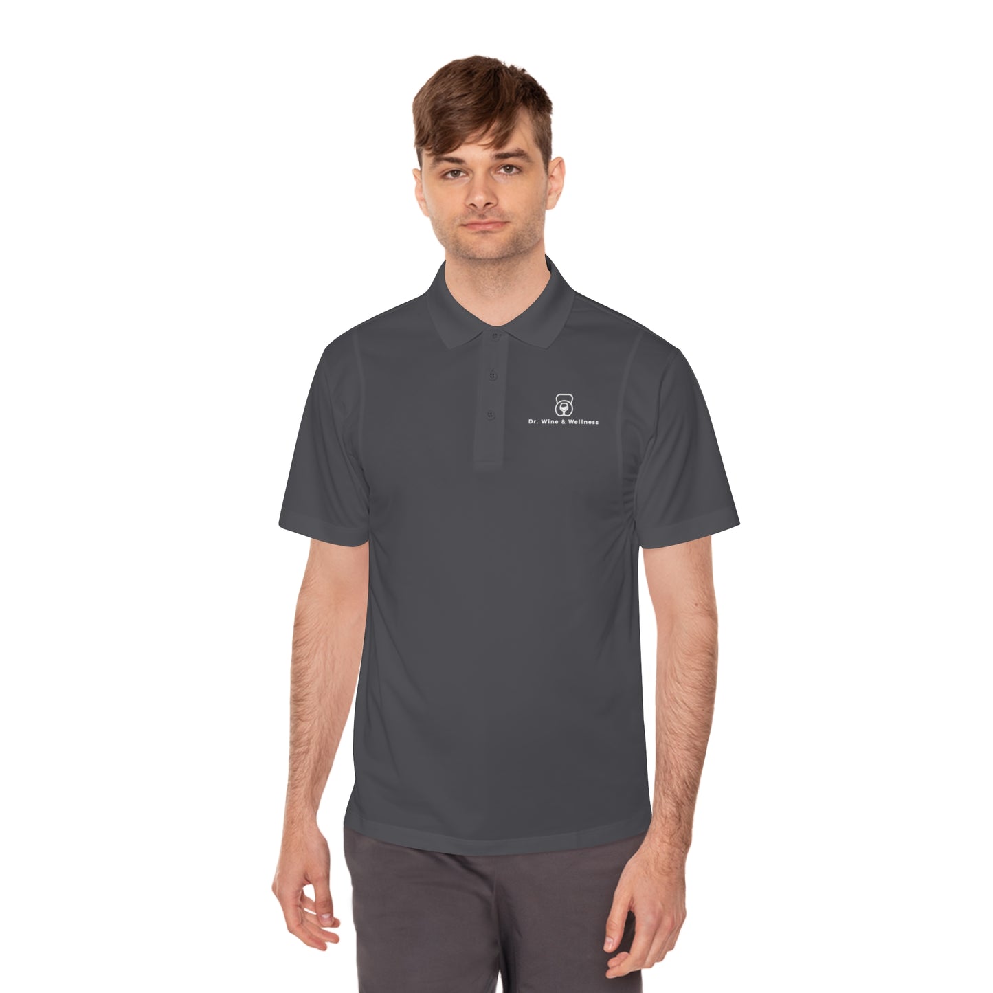 Dr. Wine and Wellness Men's Sport Polo Shirt