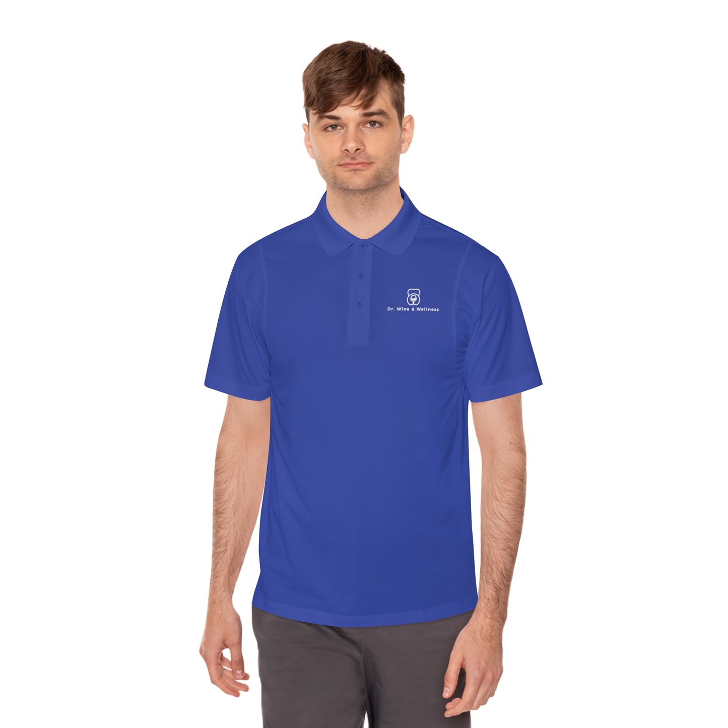 Dr. Wine and Wellness Men's Sport Polo Shirt