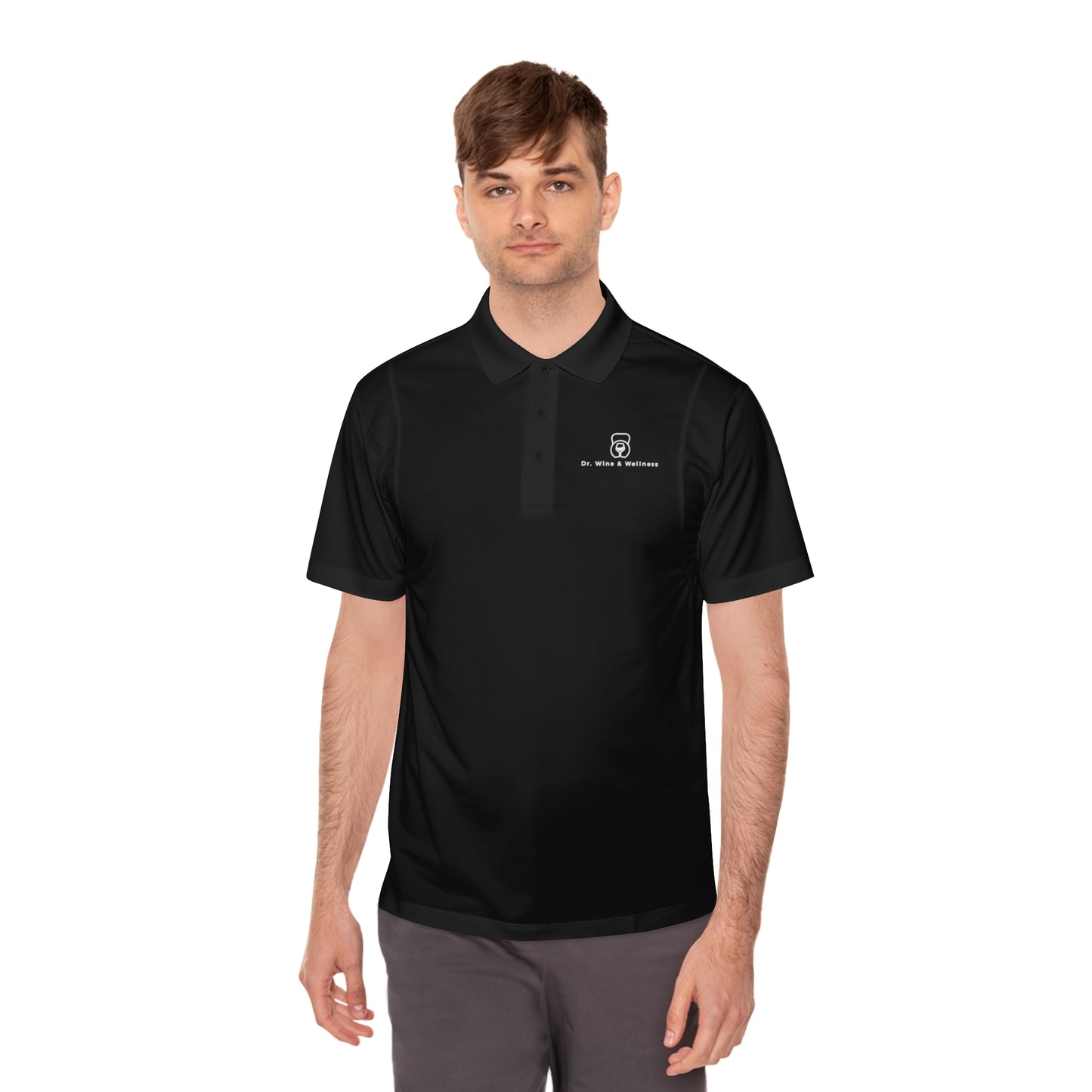 Dr. Wine and Wellness Men's Sport Polo Shirt