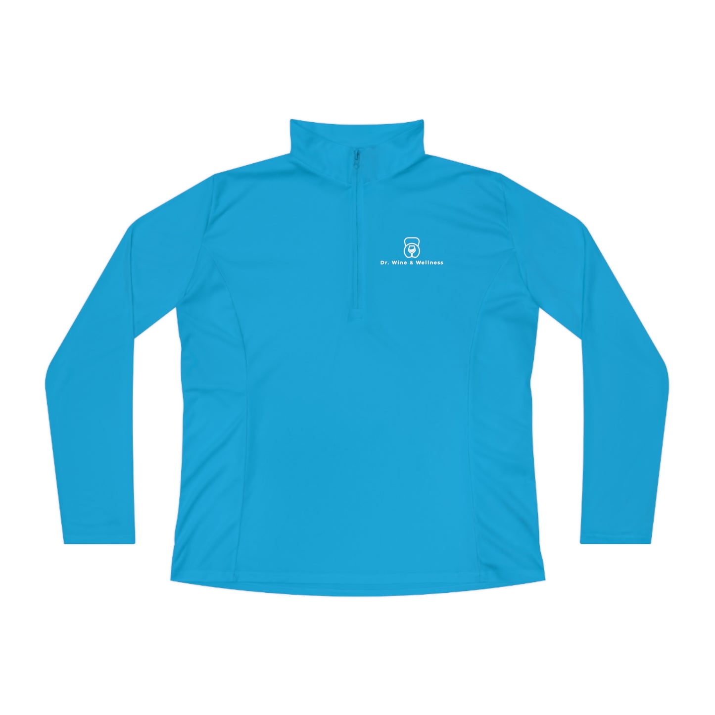 Wine Goes In, Wisdom Comes Out Ladies Quarter-Zip Pullover